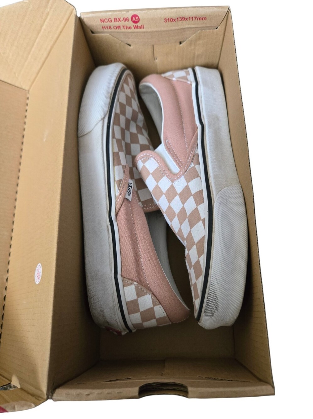 🌸 Vans Classic Slip-On Checkerboard Sneakers | Misty Rose | Women's 8.5 - Picture 3 of 13